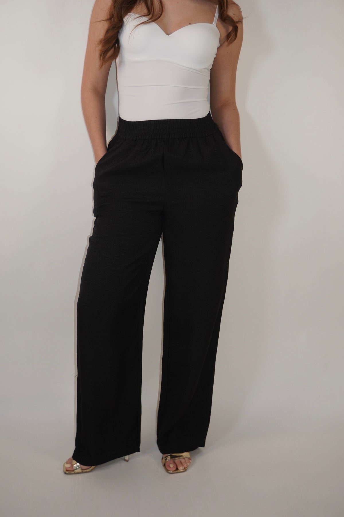 Linen Pocket Flared Pants