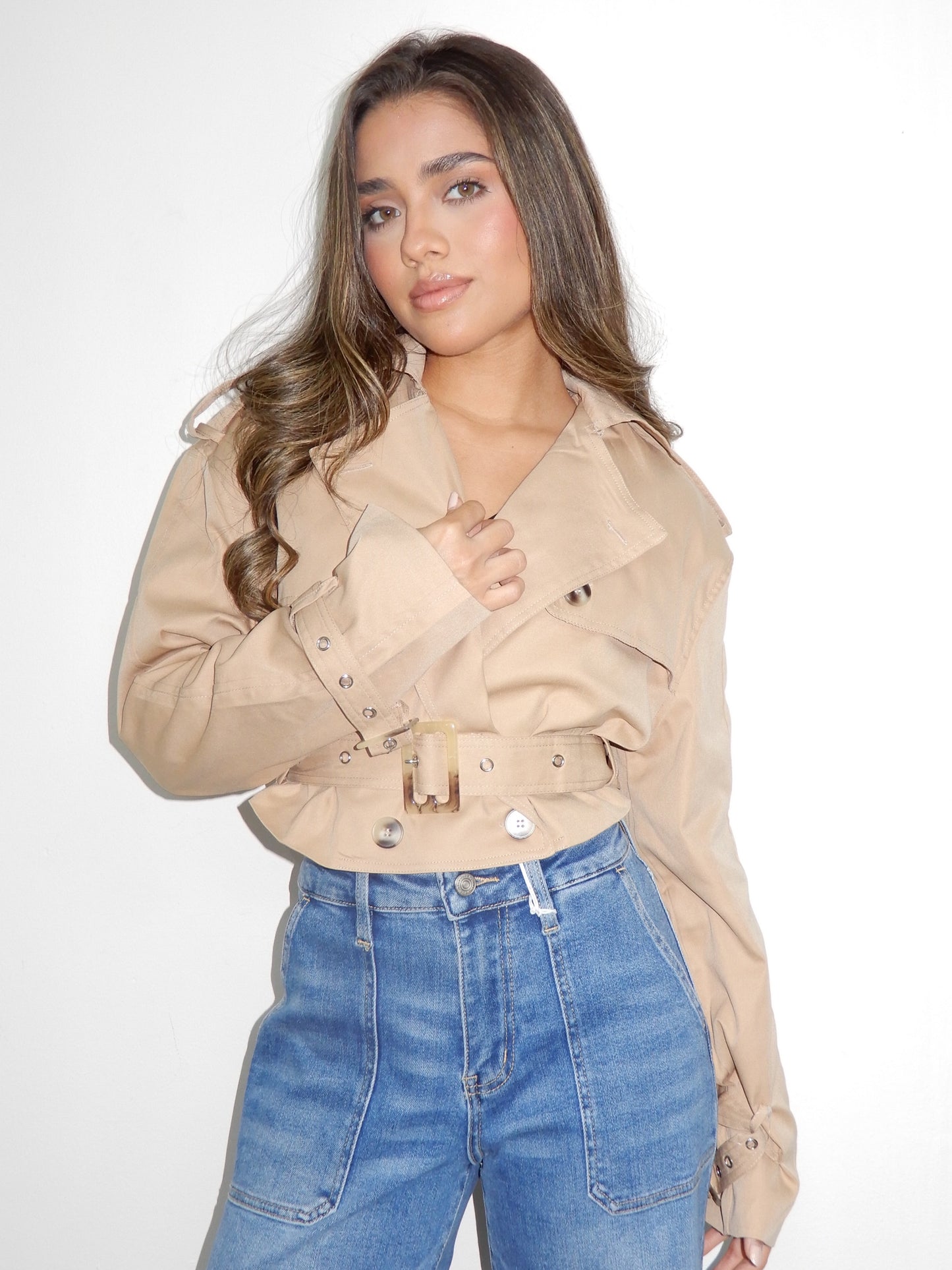 Waist-Belt Statement Jacket