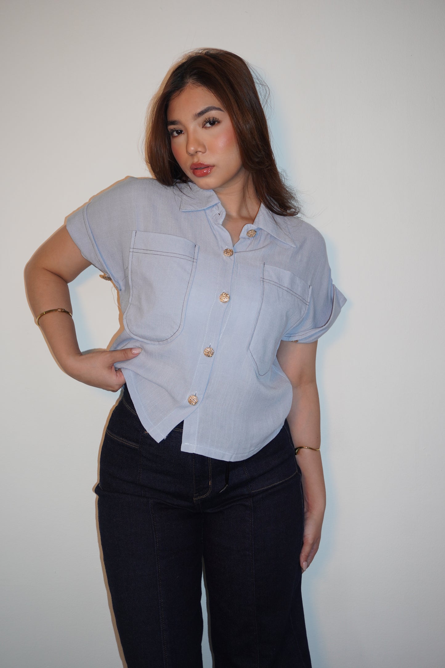 Short-Sleeve Button-Down Shirt