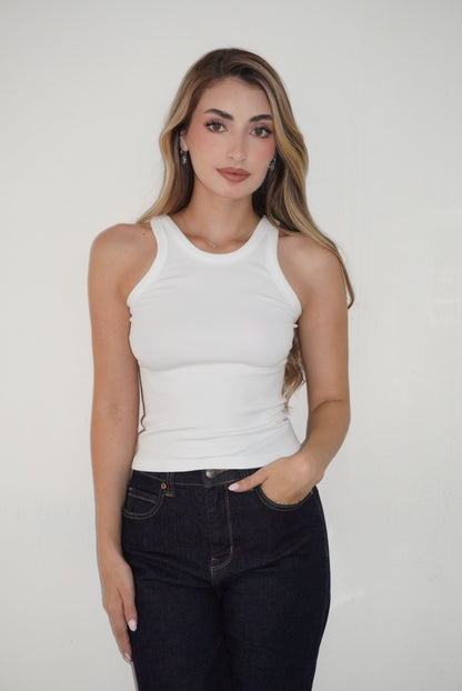 Emilie Lycra Basic Tank Top