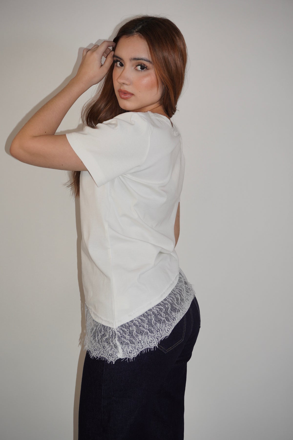 Cami T-Shirt With Lace