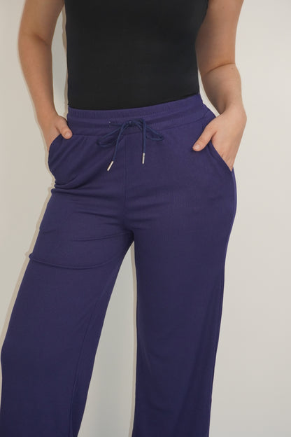 Adjustable Pocket Wide Leg Pants