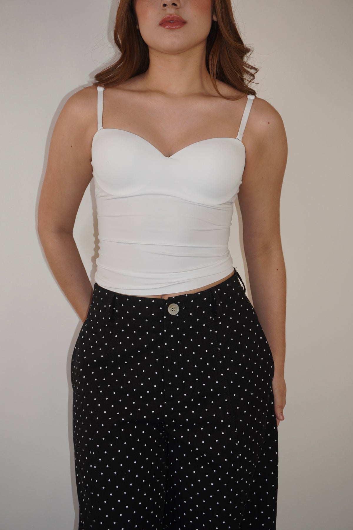 Seamless Top With Removable Straps