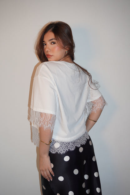 Basic T Shirt But Not Basic With Lace
