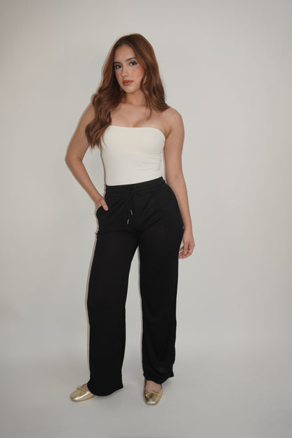 Adjustable Pocket Wide Leg Pants