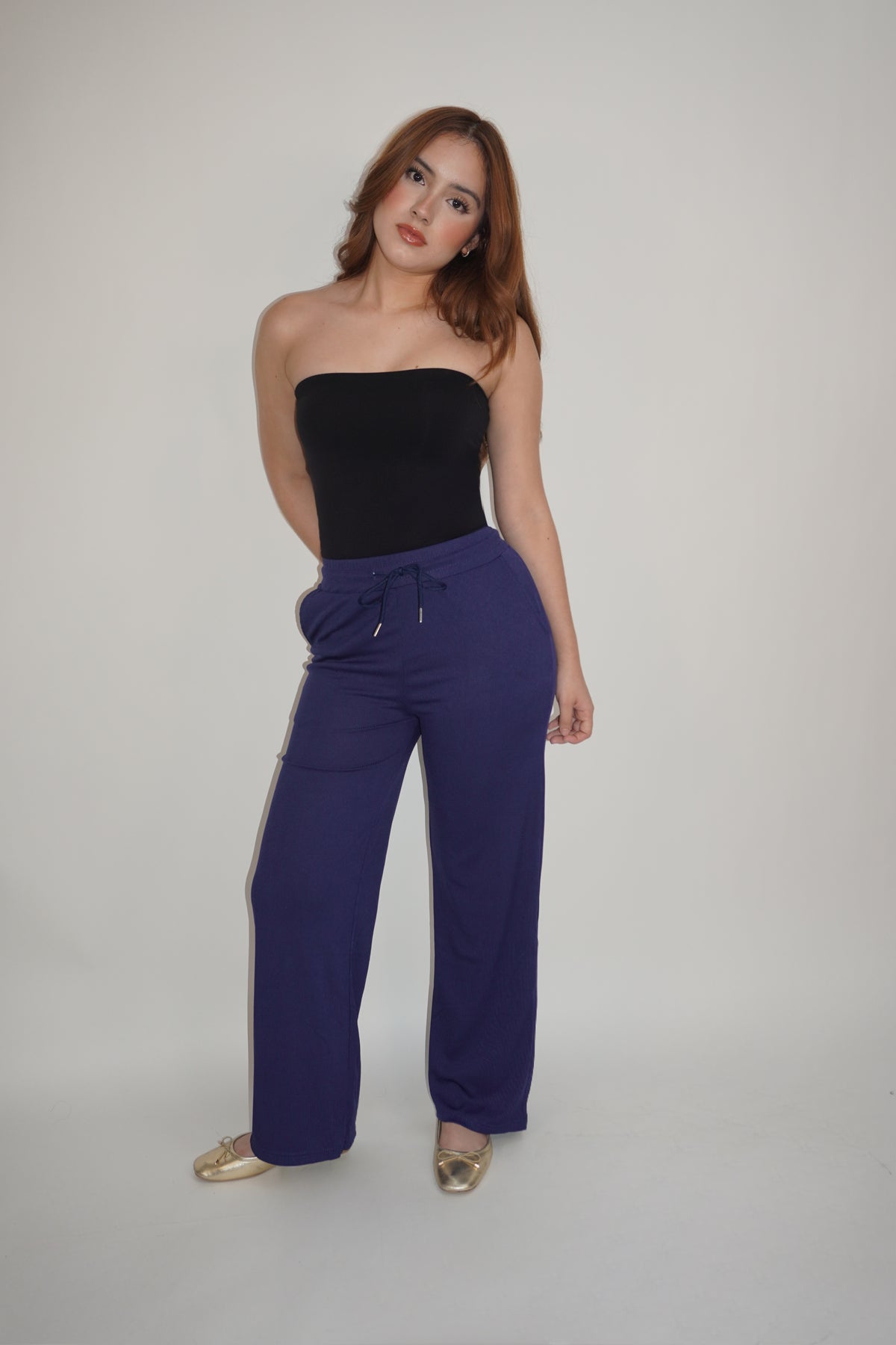 Adjustable Pocket Wide Leg Pants