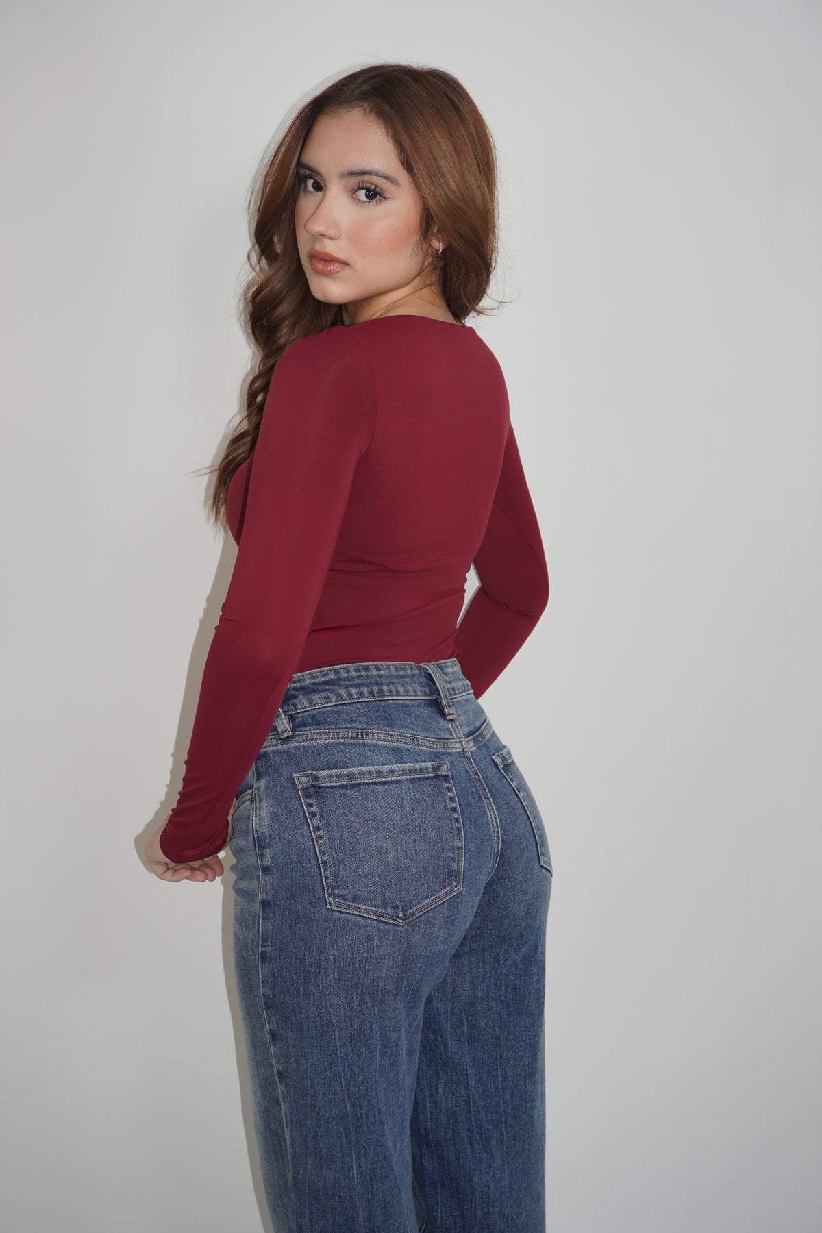 Boatneck Long Sleeve Bodysuit