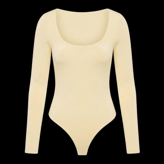 New In Long Sleeve Lycra Bodysuit