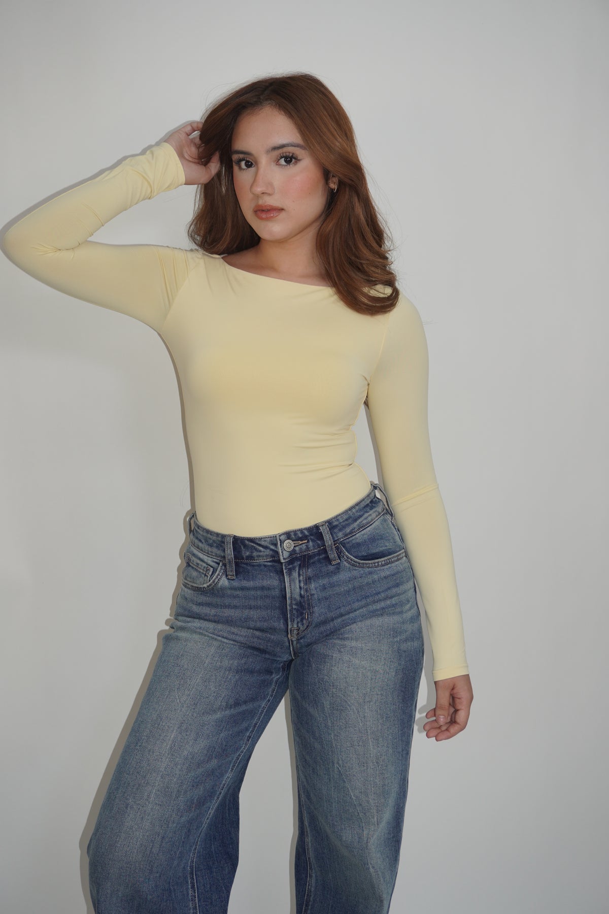 Boatneck Long Sleeve Bodysuit