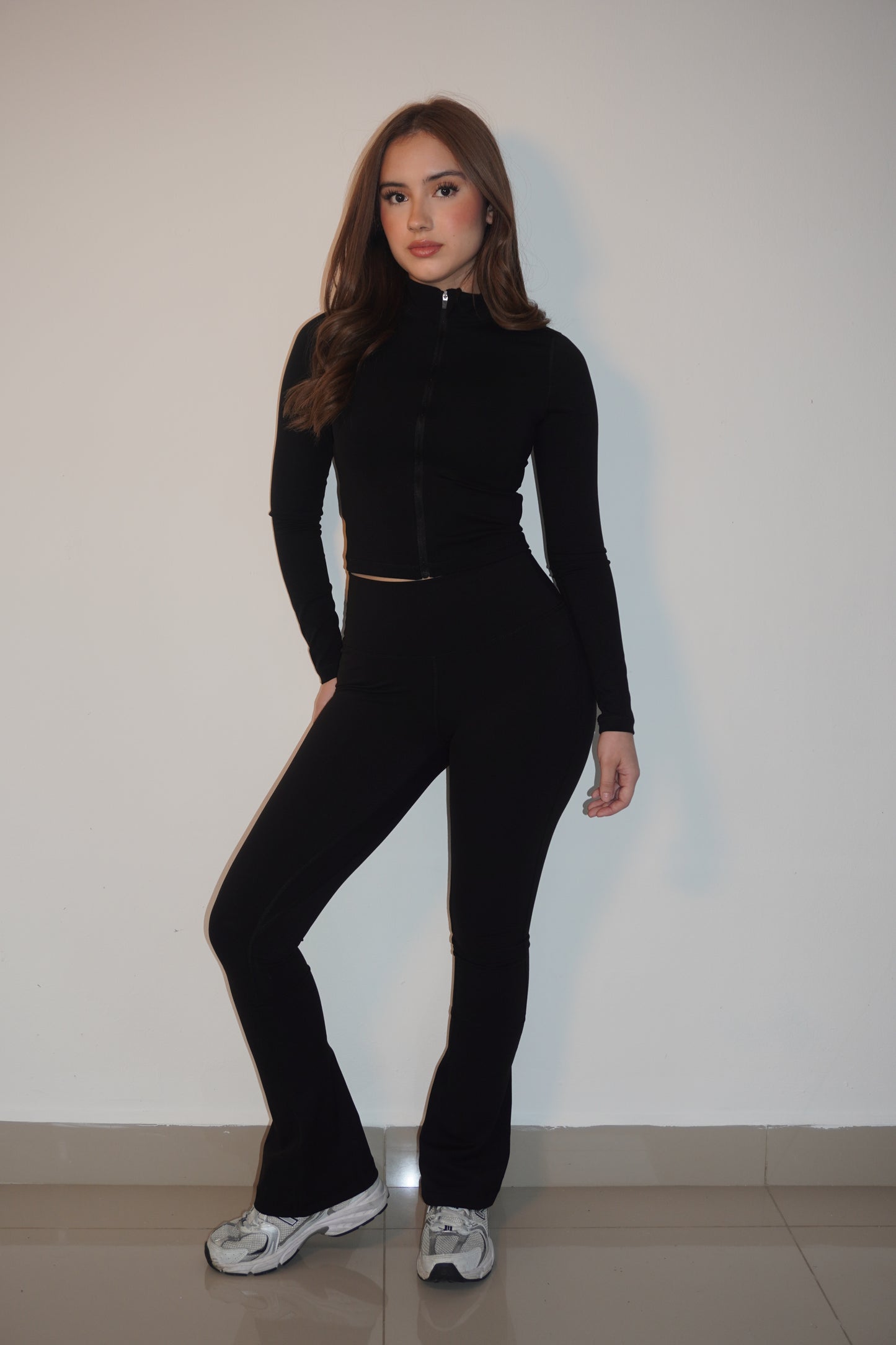 Lycra Cotton Two Pieces Flare Set