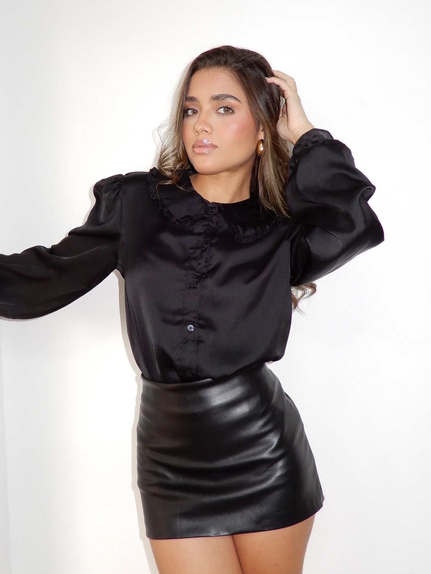 Silky Blouse Bodysuit