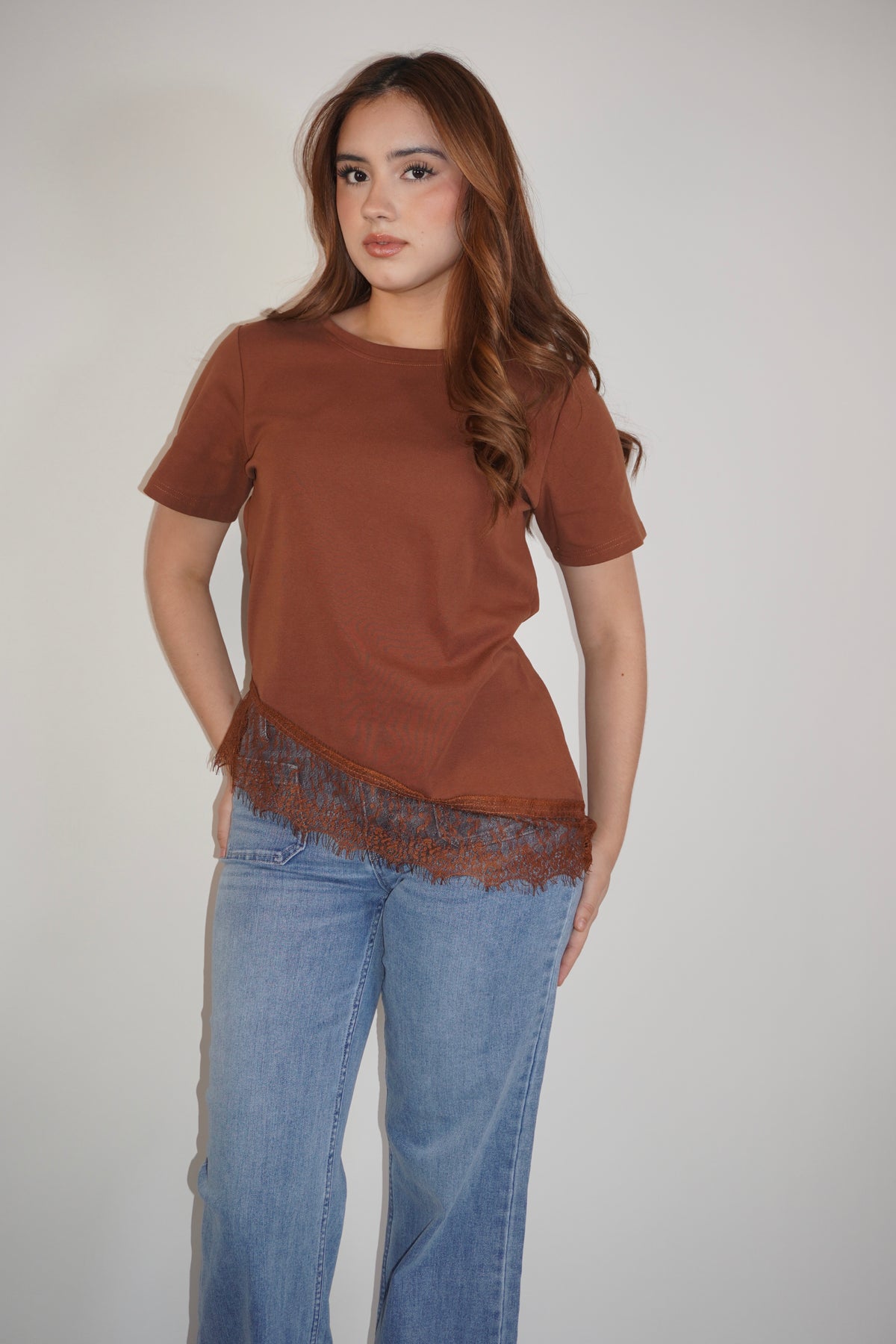 Cami T-Shirt With Lace