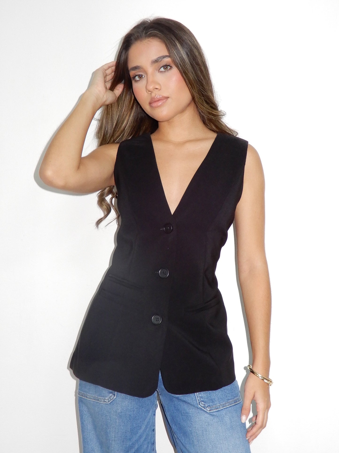 Sleek Structured Vest Top