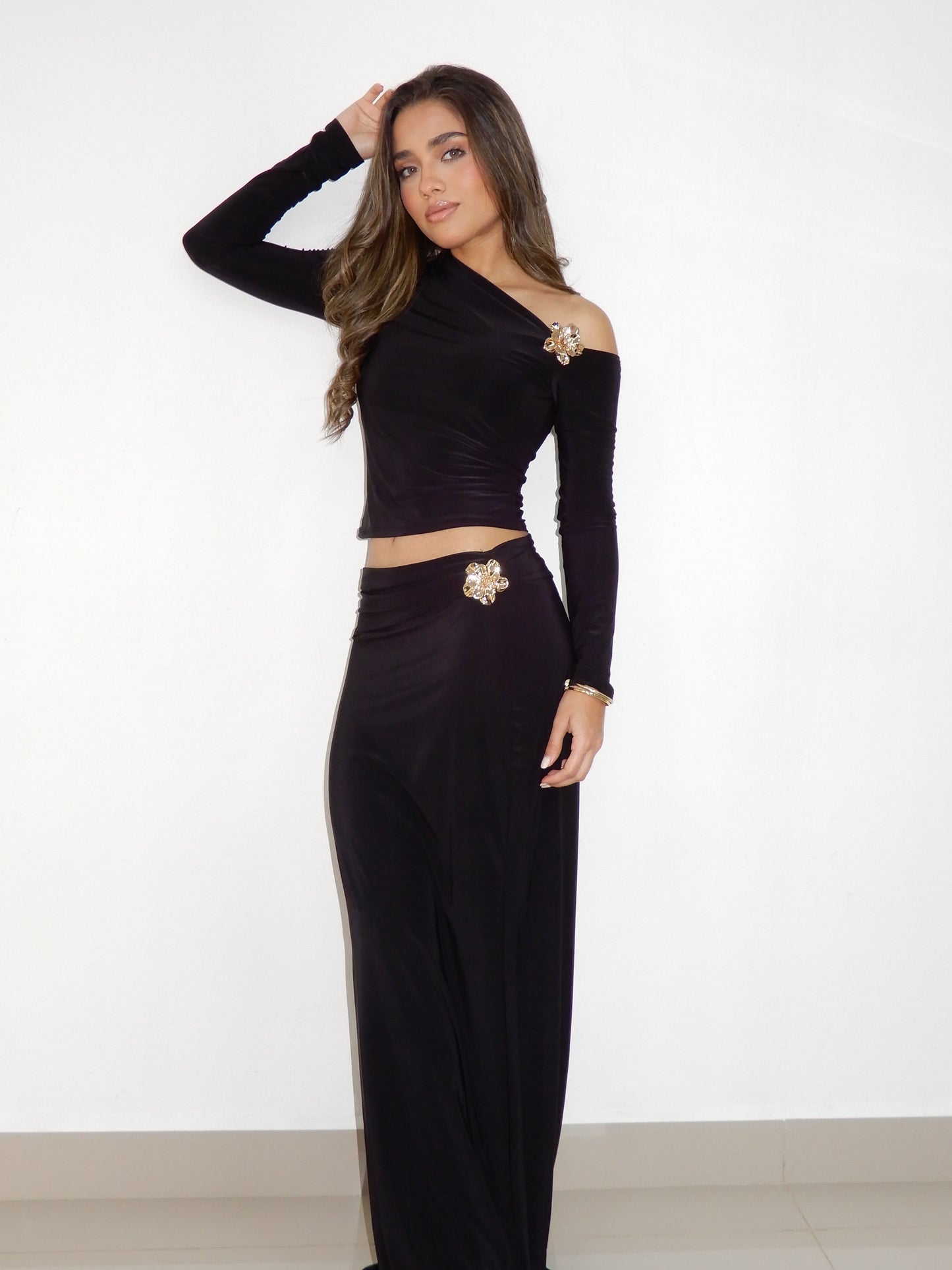 Glam Asymetrical Two Pieces Set