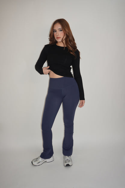 Lycra Flare Yoga Pants With Push Up