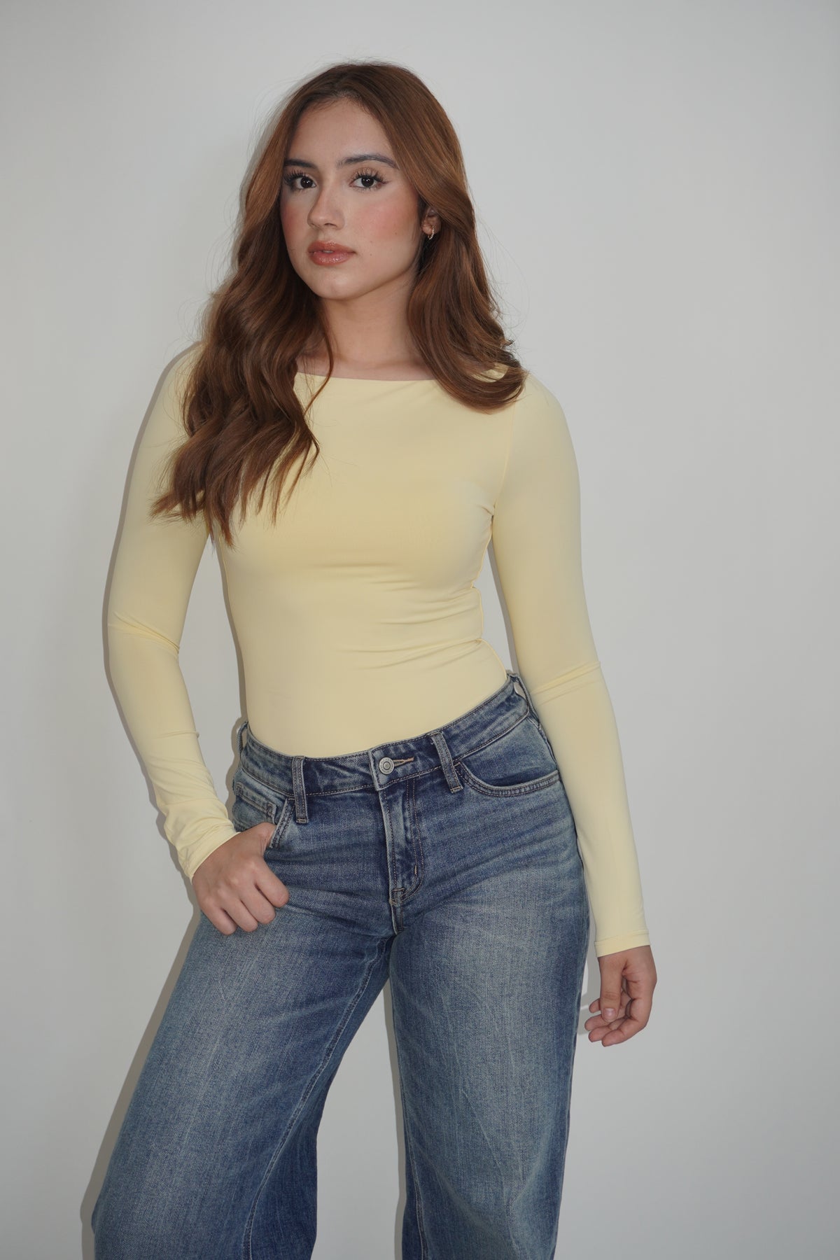 Boatneck Long Sleeve Bodysuit