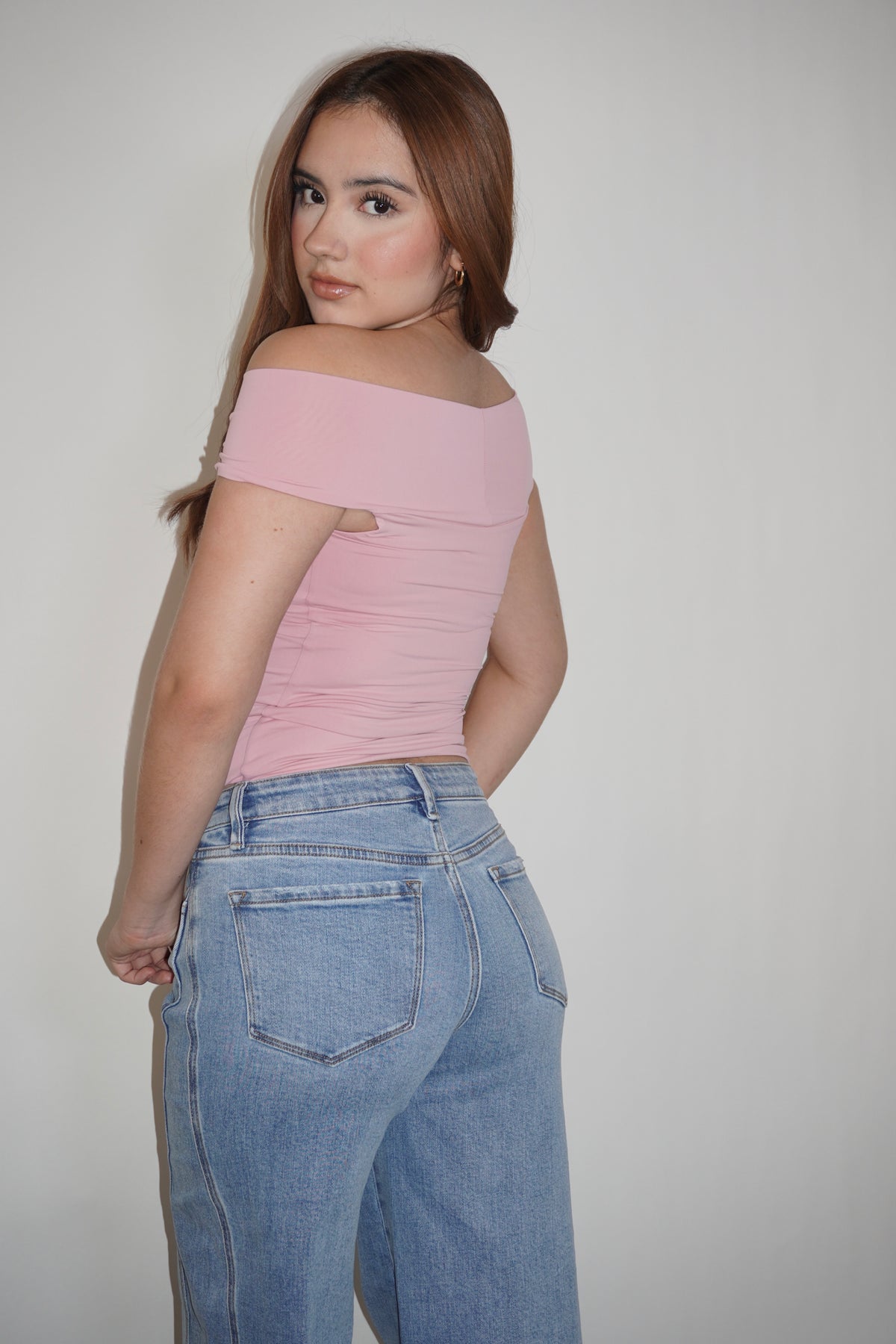 Off-Shoulder Twist- Front Top