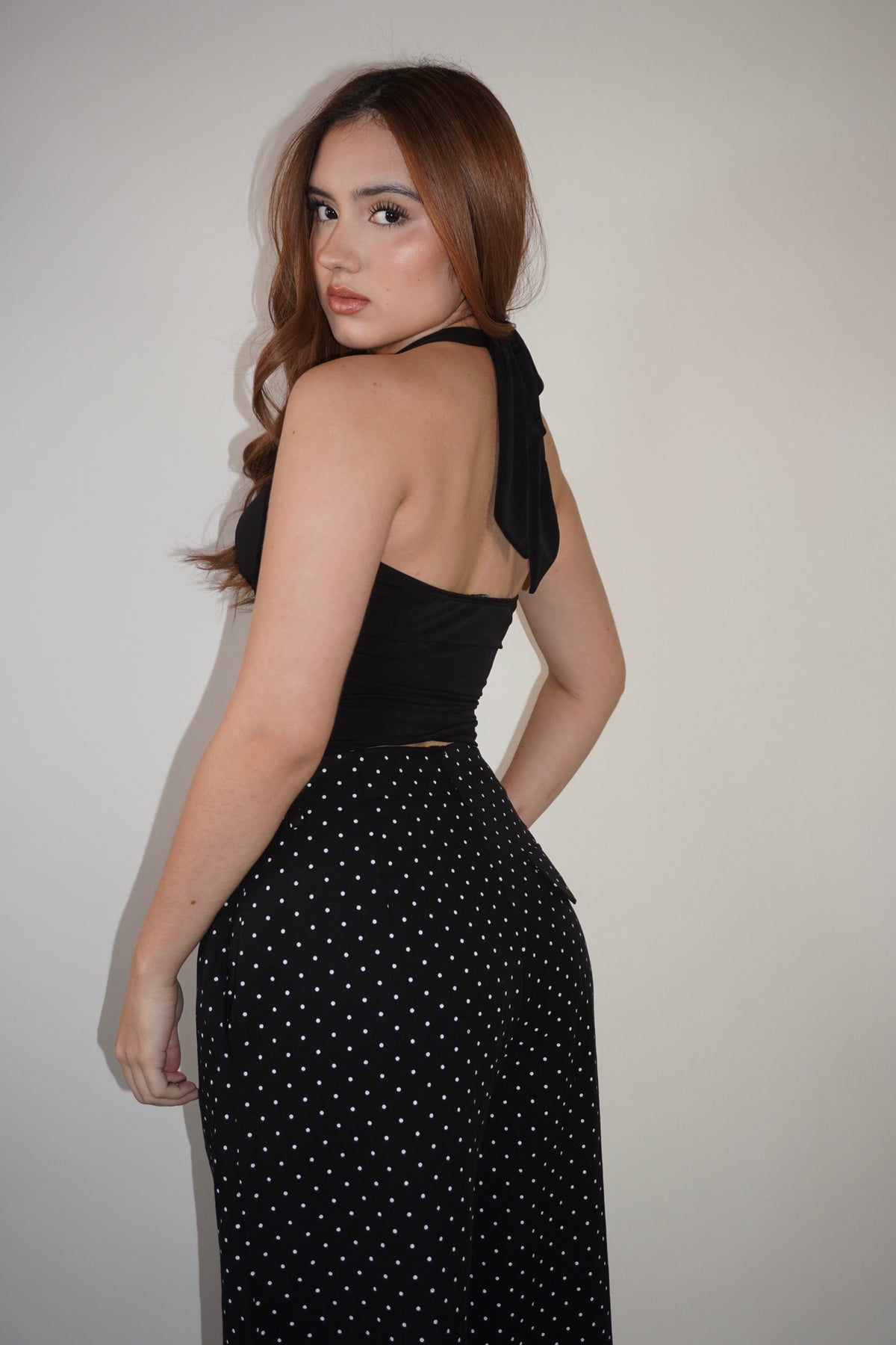 Halter Top With Belt Detail