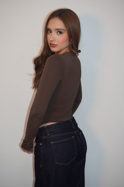 New In Long Sleeve Lycra Bodysuit