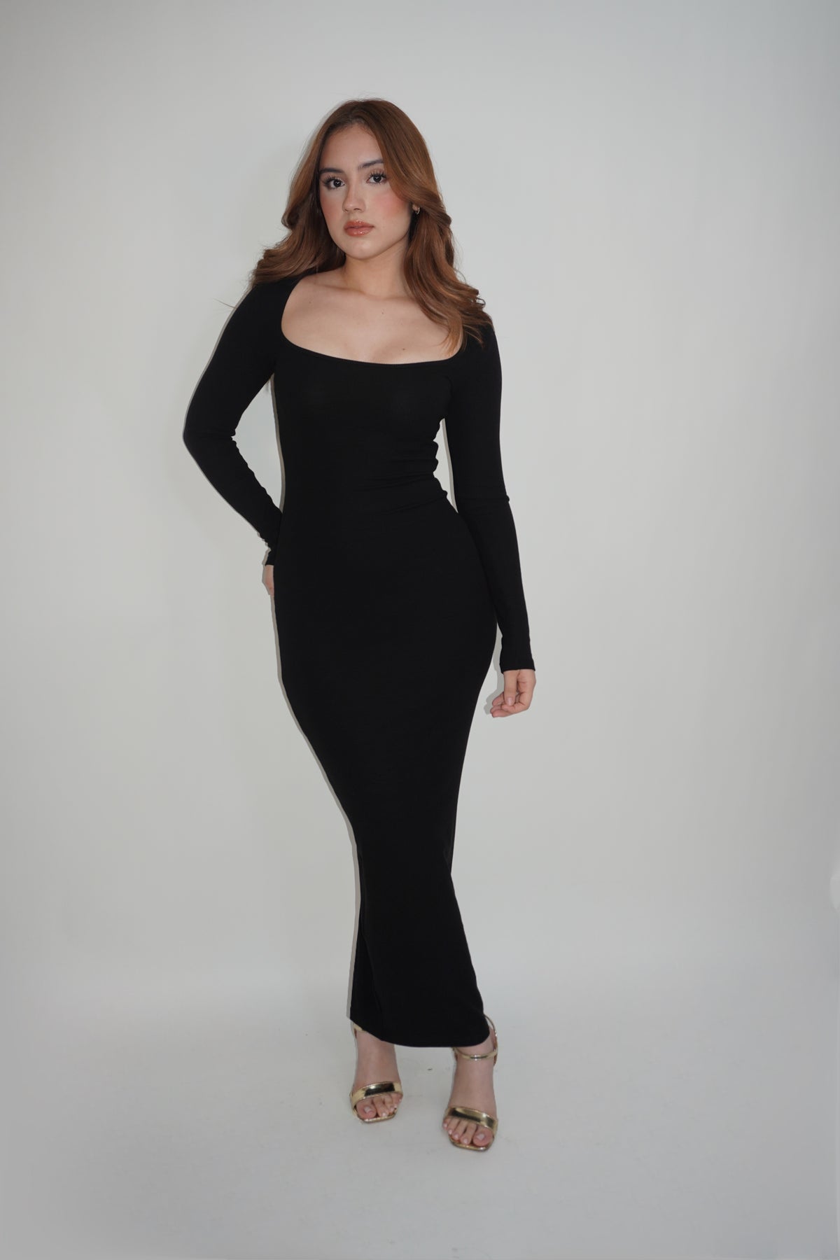 Knit Long Sleeve Dress