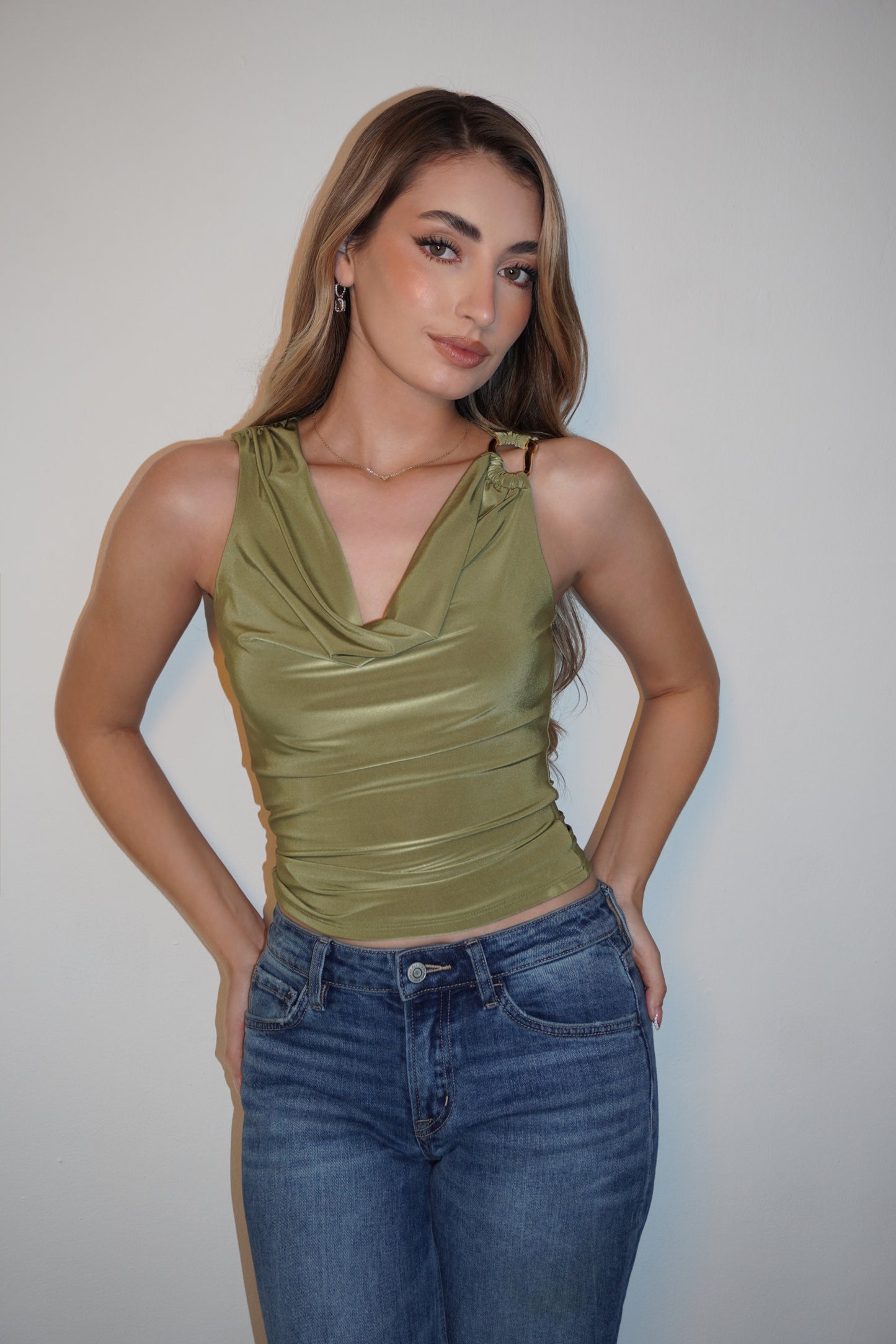 Asymmetrical Mesh Multiways Blouse