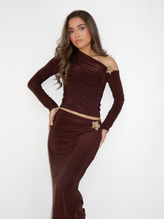 Glam Asymetrical Two Pieces Set