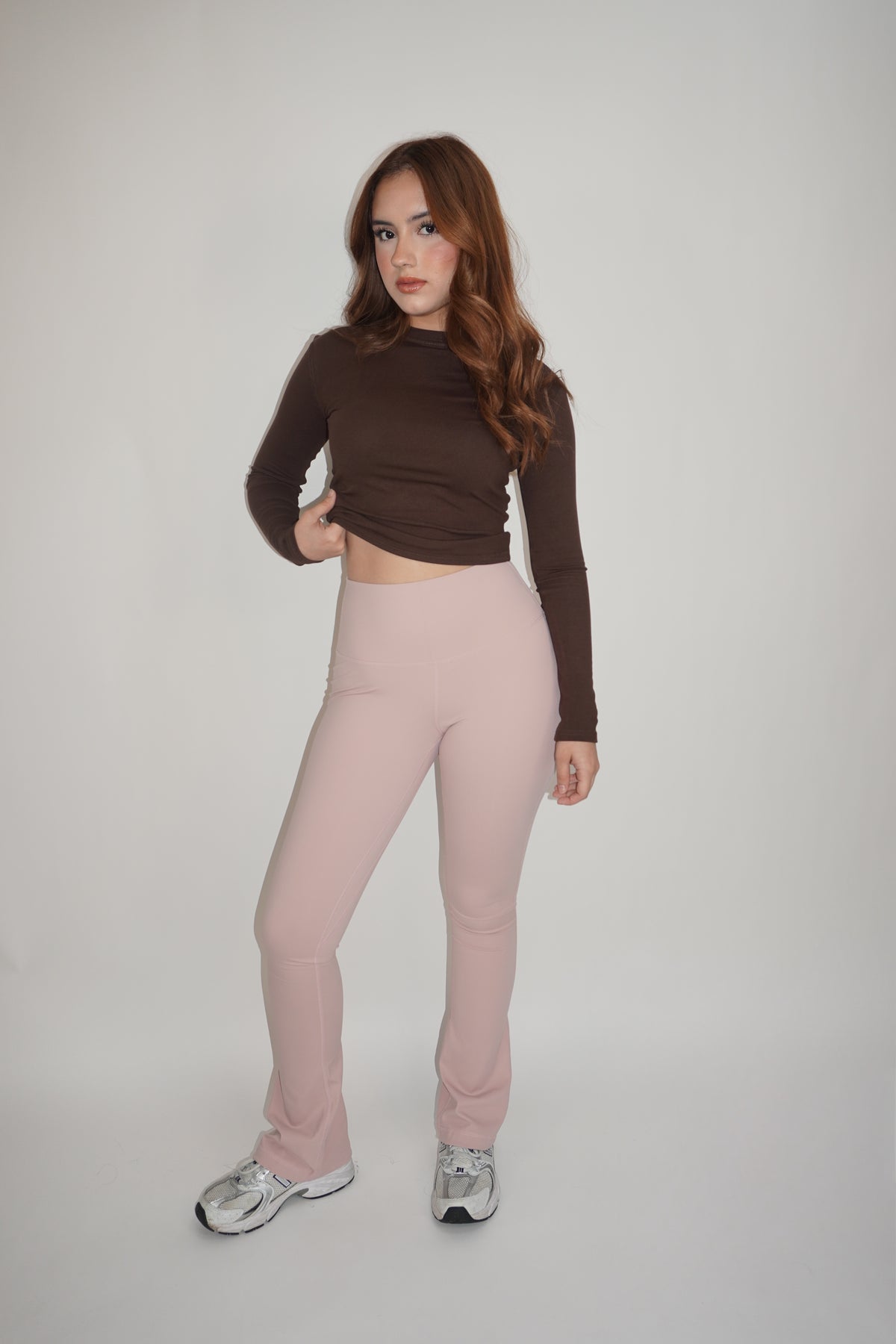 Lycra Flare Yoga Pants With Push Up