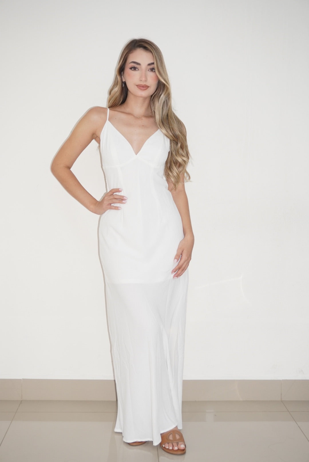 Maxi V Cut Dress