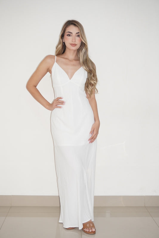 Maxi V Cut Dress