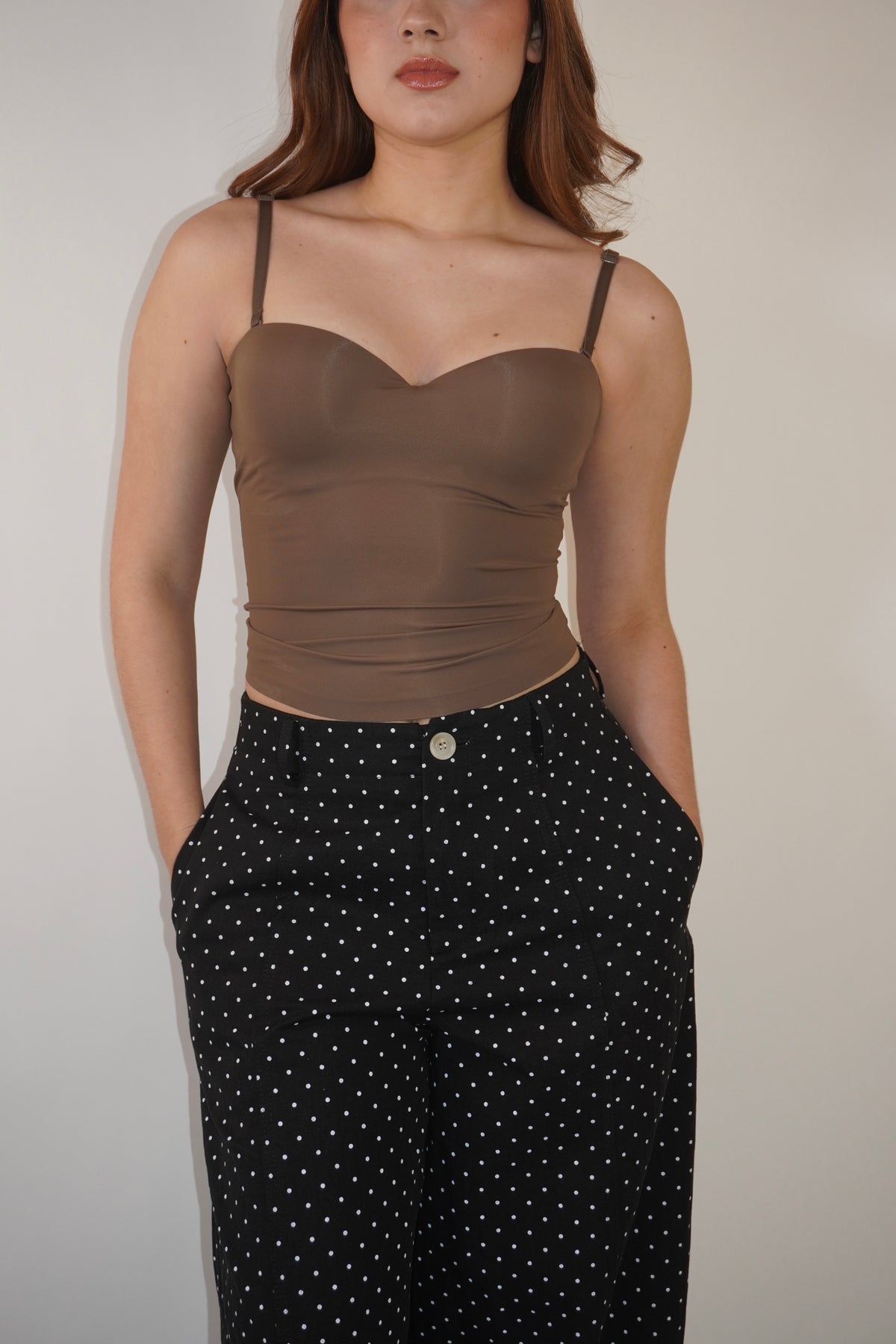 Seamless Top With Removable Straps