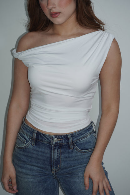 Twist One Shoulder Top