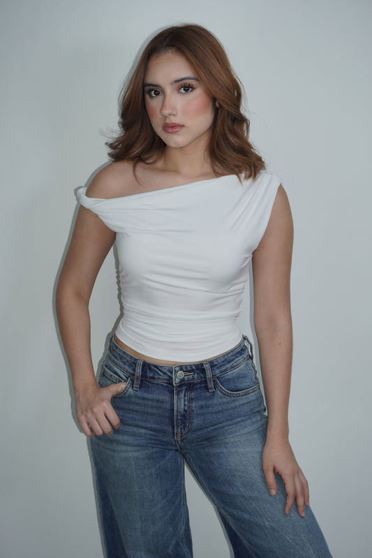Twist One Shoulder Top