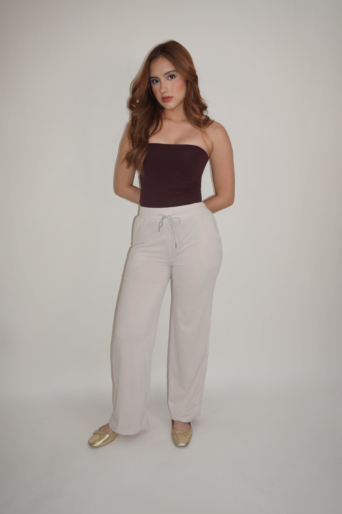 Adjustable Pocket Wide Leg Pants