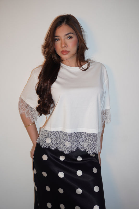 Basic T Shirt But Not Basic With Lace