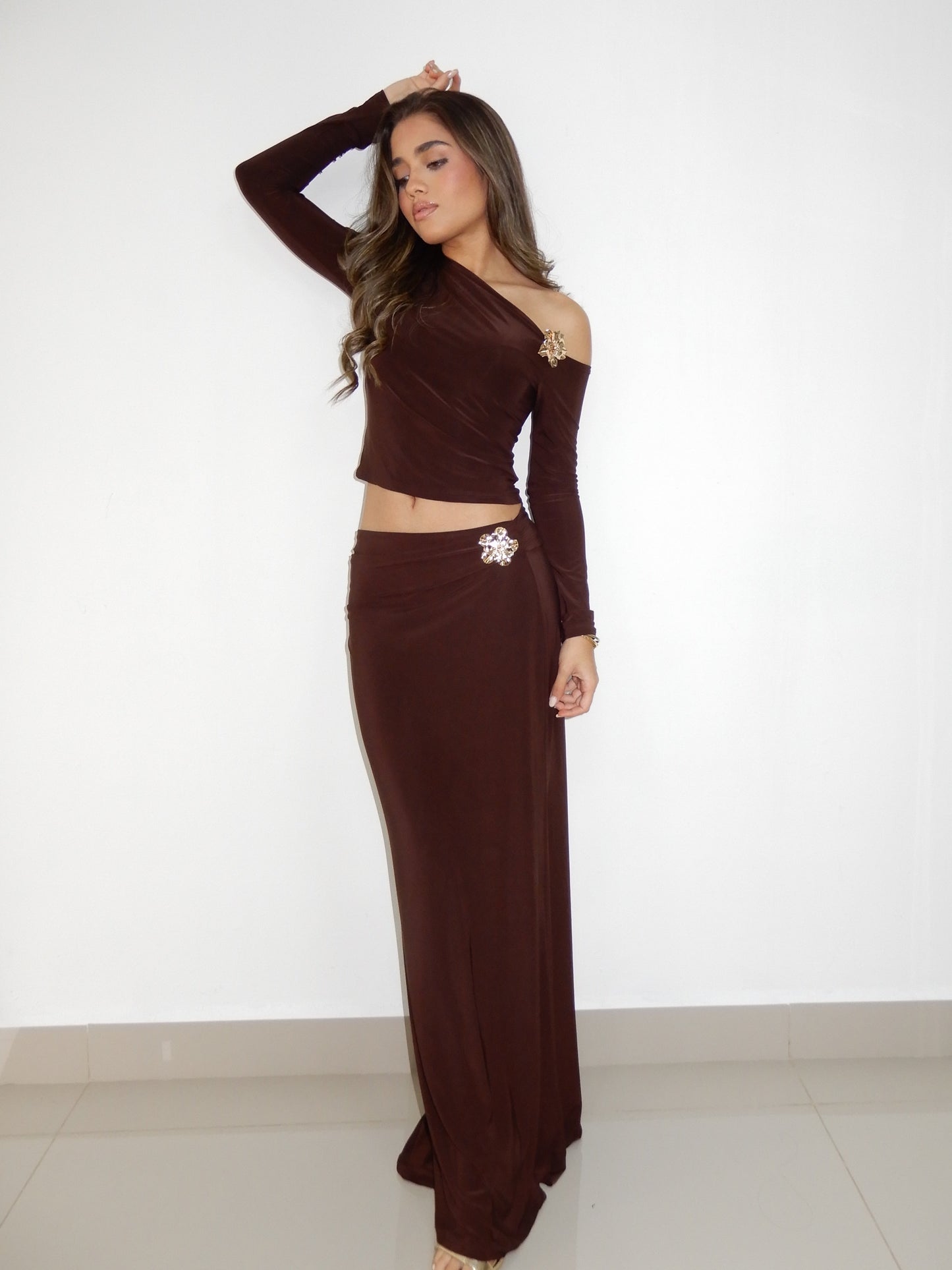 Glam Asymetrical Two Pieces Set