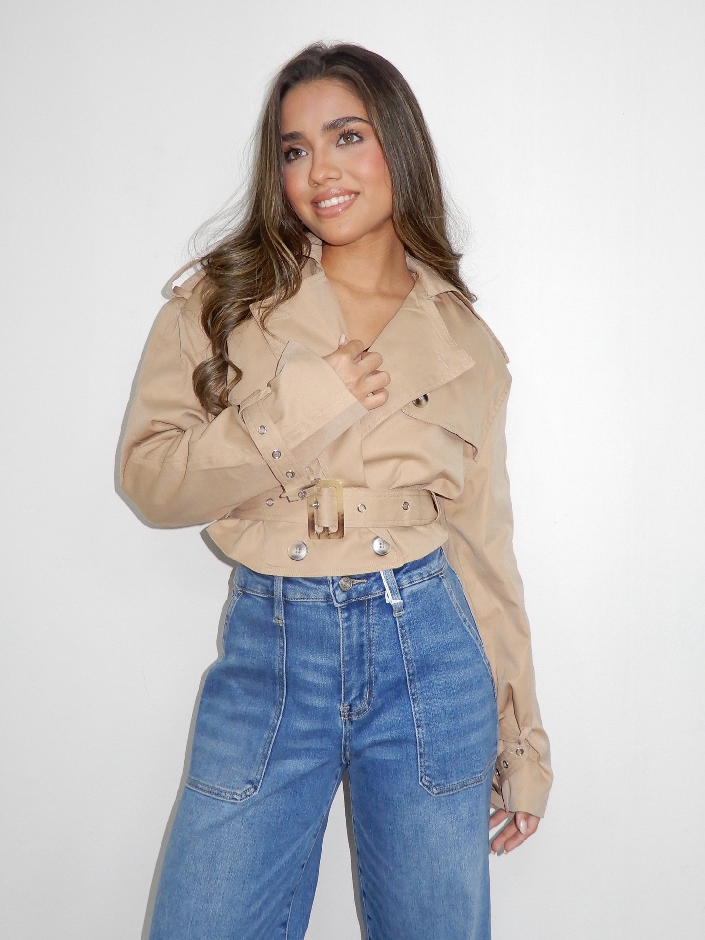 Waist-Belt Statement Jacket