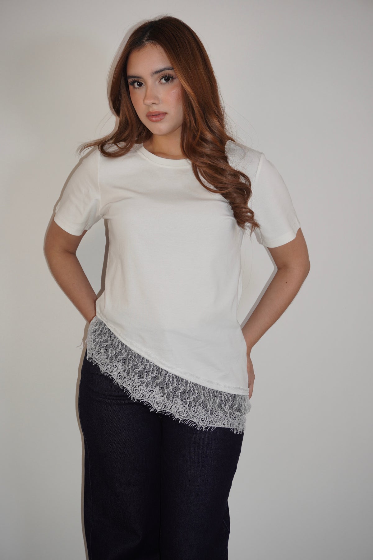 Cami T-Shirt With Lace
