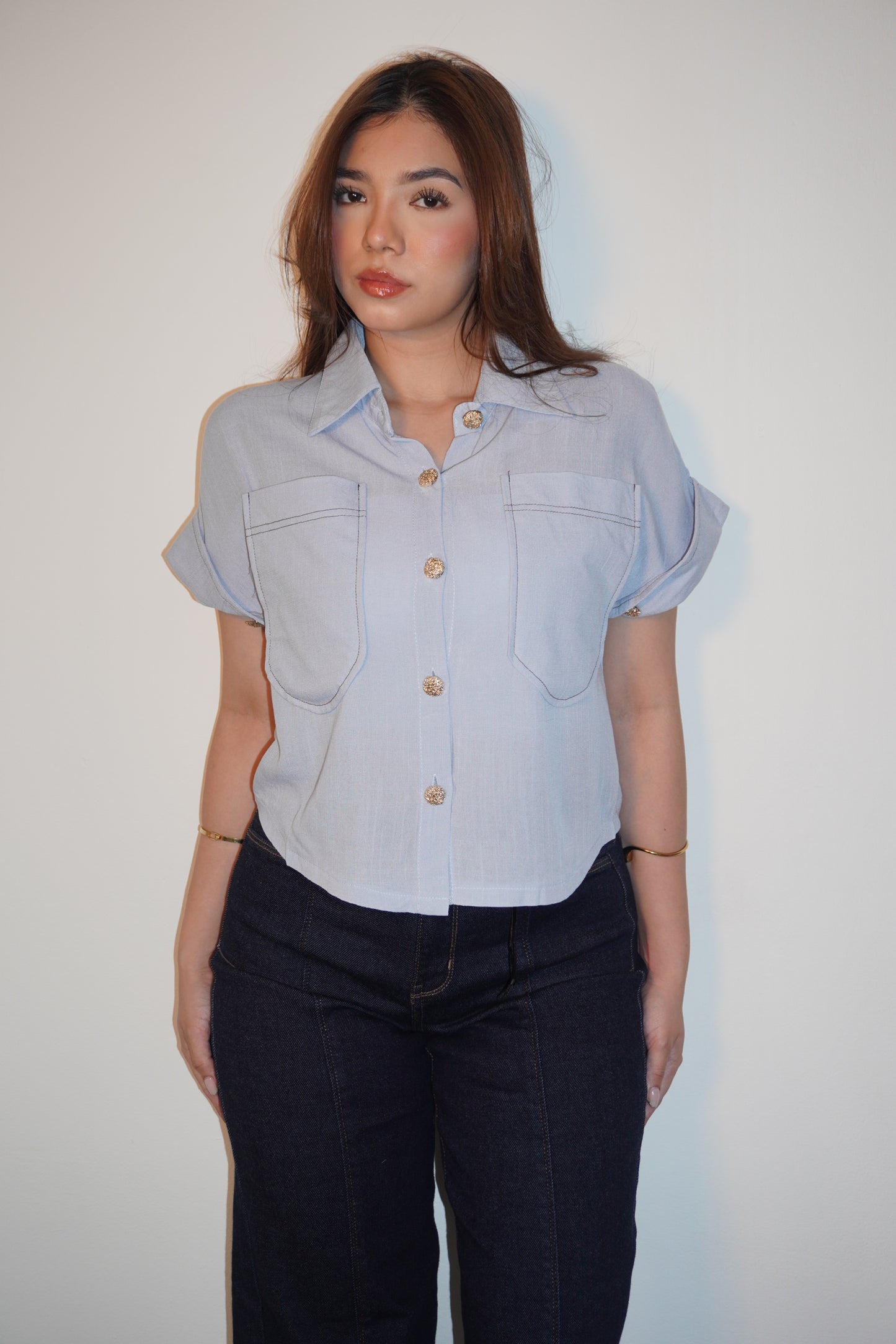 Short-Sleeve Button-Down Shirt