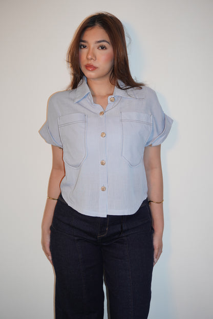 Short-Sleeve Button-Down Shirt