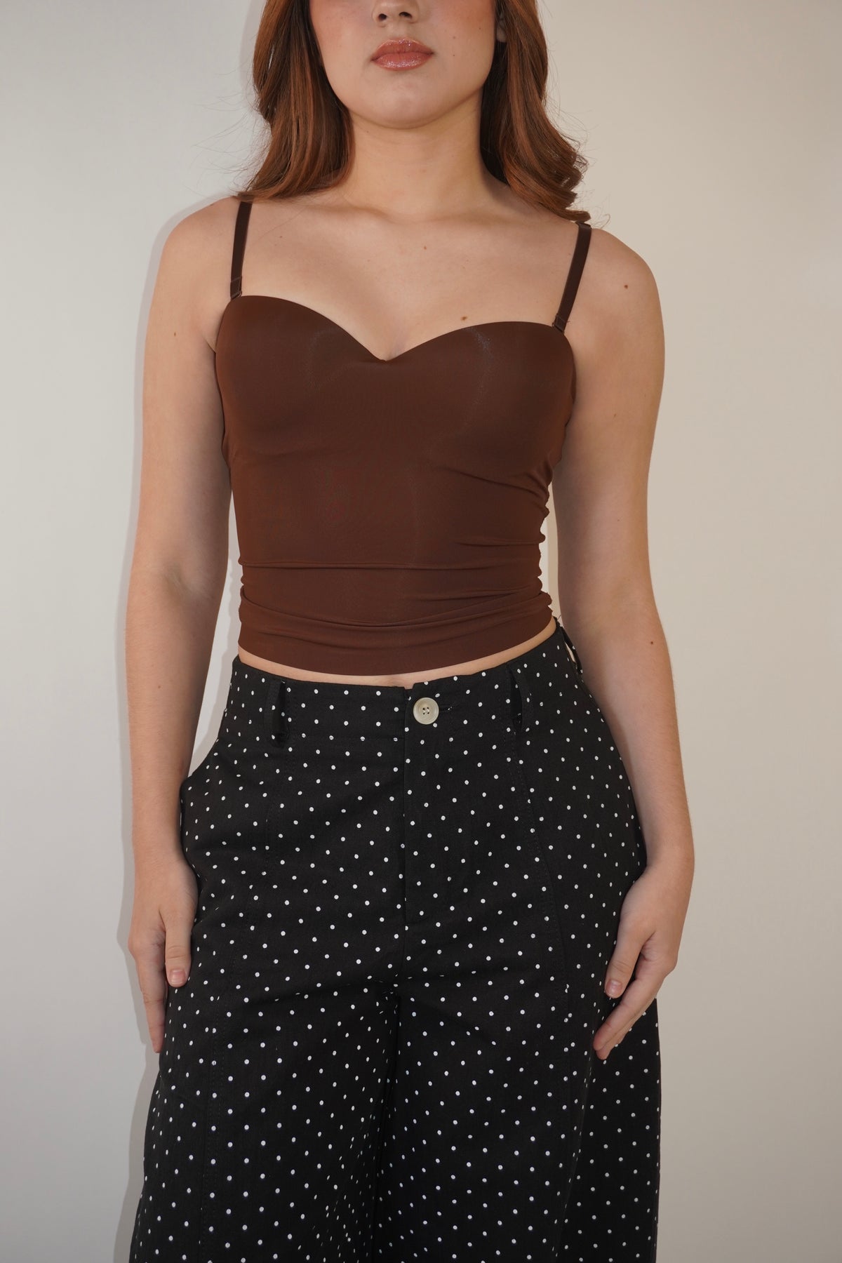 Seamless Top With Removable Straps