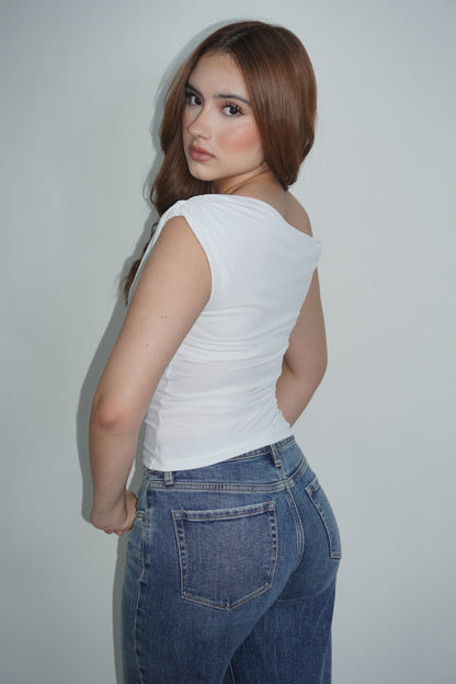Twist One Shoulder Top
