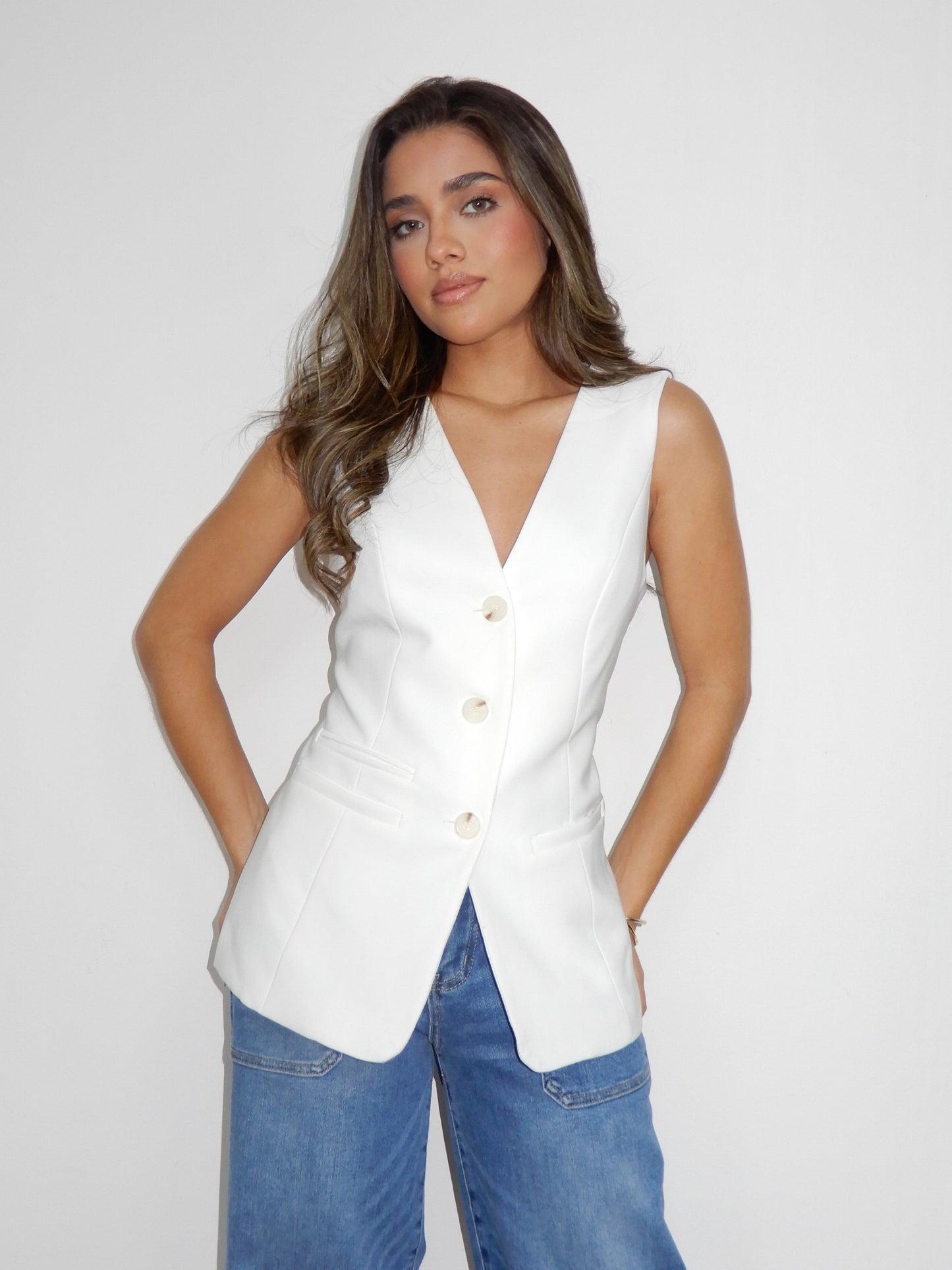 Sleek Structured Vest Top