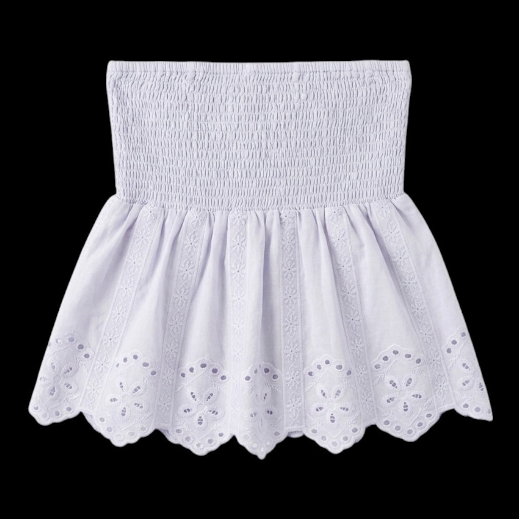 New In Peplum Linen Tube Blouse