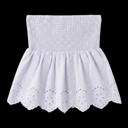 New In Peplum Linen Tube Blouse