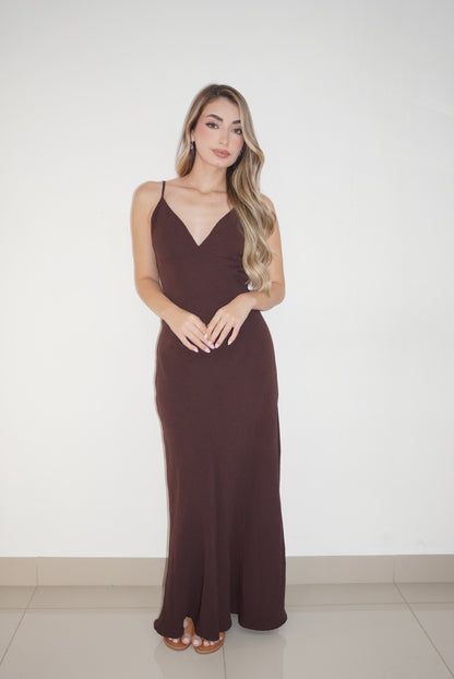 Maxi V Cut Dress