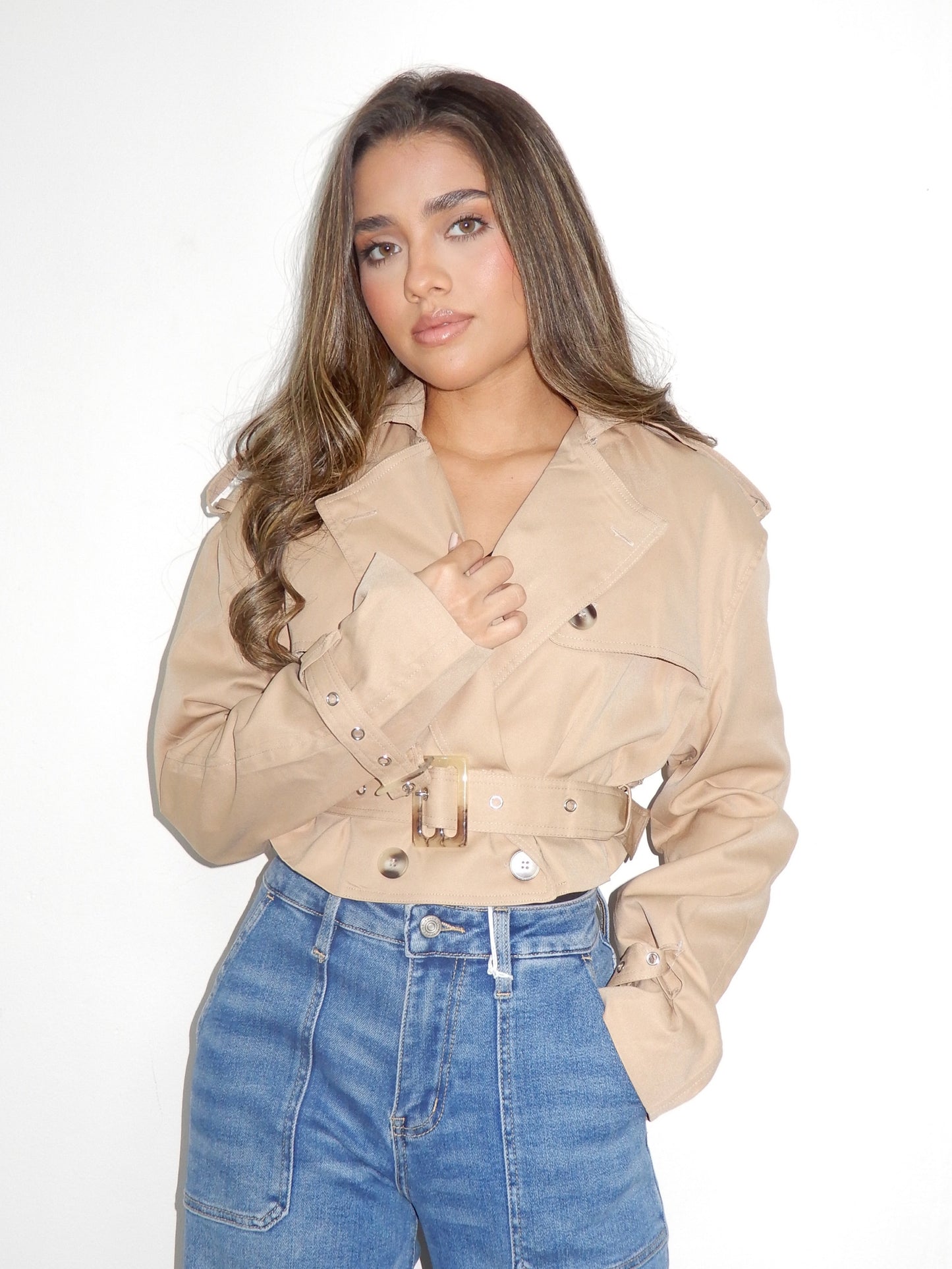Waist-Belt Statement Jacket