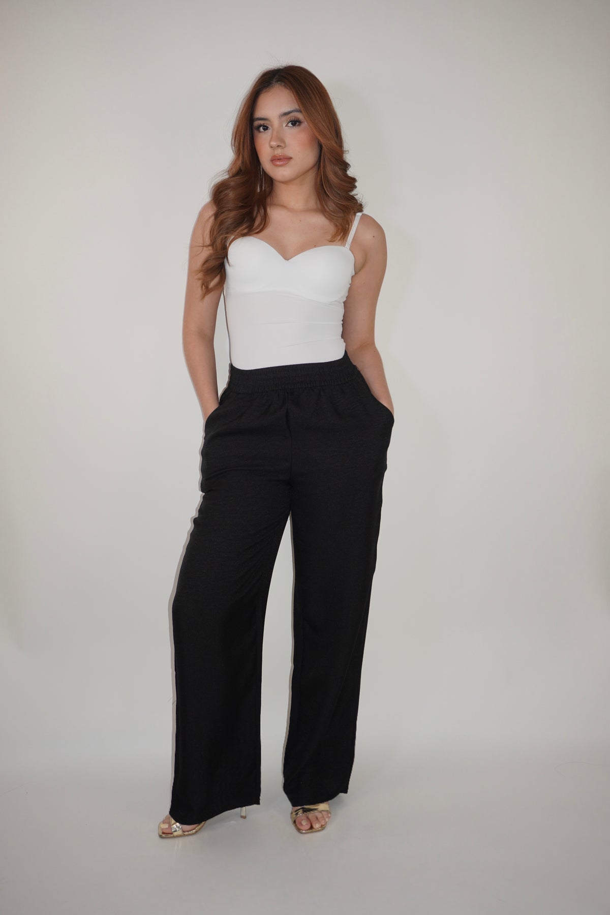 Linen Pocket Flared Pants