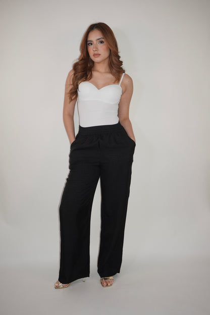 Linen Pocket Flared Pants