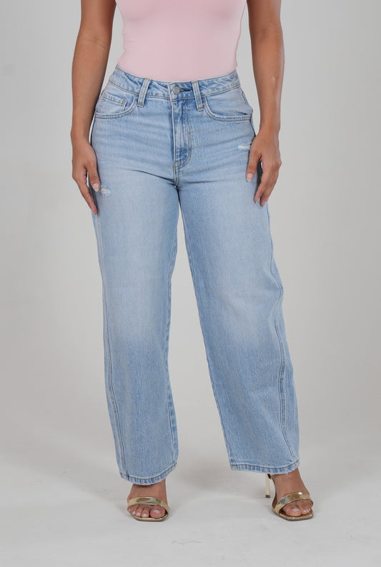 Light Blue High Rise Denim Jeans