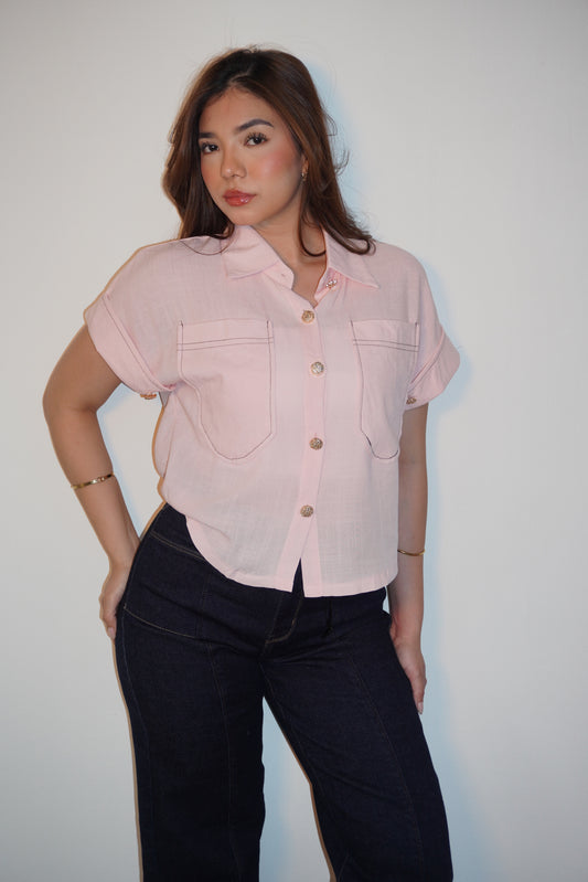 Short-Sleeve Button-Down Shirt